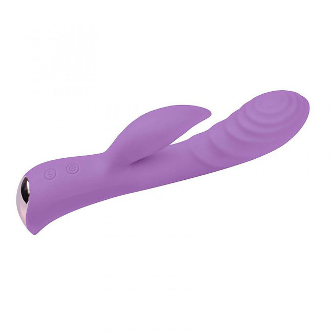 Фиолетовый вибромассажер-кролик 5" Silicone Ripple Passion - 19,1 см. Фиолетовый вибромассажер-кролик 5" Silicone Ripple Passion - 19,1 см.
