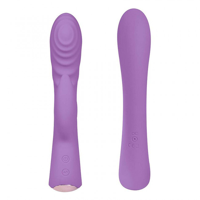 Фиолетовый вибромассажер-кролик 5" Silicone Ripple Passion - 19,1 см. Фиолетовый вибромассажер-кролик 5" Silicone Ripple Passion - 19,1 см.