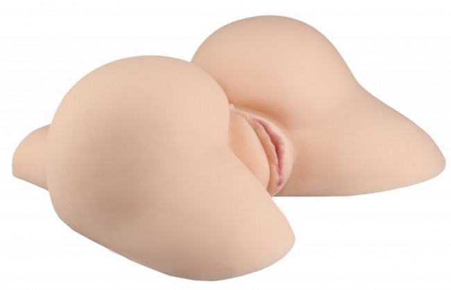 Телесный реалистичный мастурбатор с двумя рабочими отверстиями Телесный реалистичный мастурбатор с двумя рабочими отверстиями