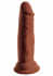 Коричневый фаллоимитатор на присоске 6" Triple Density Cock - 18,4 см.