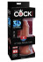 Коричневый фаллоимитатор на присоске 6" Triple Density Cock - 18,4 см.