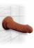 Коричневый фаллоимитатор на присоске 6" Triple Density Cock - 18,4 см.