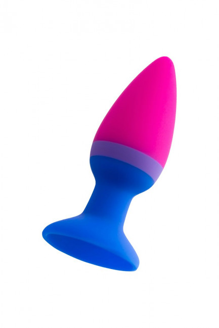 Сине-розовая анальная втулка Brian - 7 см. Сине-розовая анальная втулка Brian - 7 см.