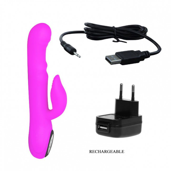 Перезаряжаемый вибратор Intimate с широкой головкой - 24 см. Перезаряжаемый вибратор Intimate с широкой головкой - 24 см.