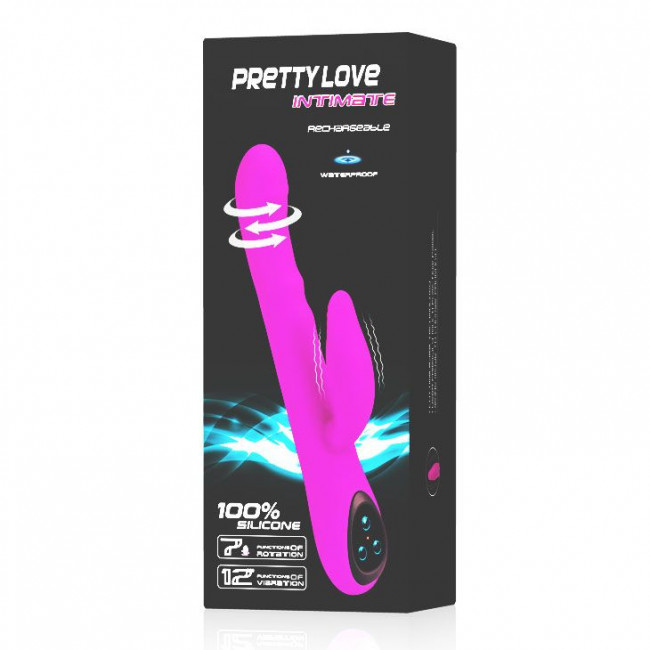 Перезаряжаемый вибратор Intimate с широкой головкой - 24 см. Перезаряжаемый вибратор Intimate с широкой головкой - 24 см.