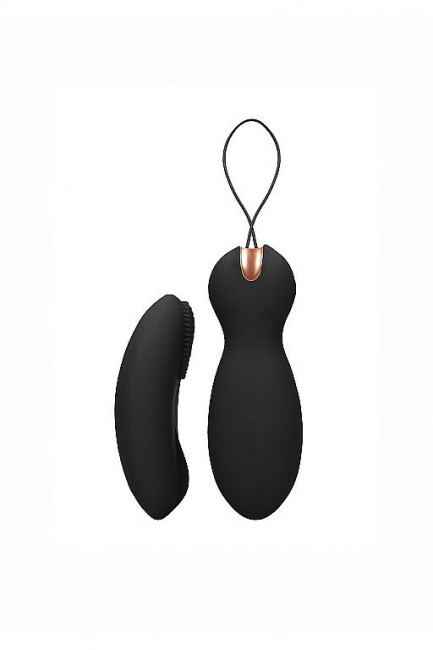 Черные вагинальные шарики Purity с пультом ДУ Черные вагинальные шарики Purity с пультом ДУ