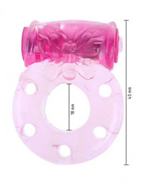 Эрекционное кольцо «Бабочка» с мини-вибратором Эрекционное кольцо «Бабочка» с мини-вибратором