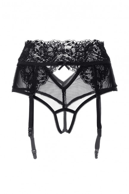 Эротические кружевные трусики-пояс c высокой посадкой