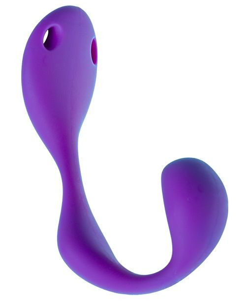 Двусторонний вибратор Mr. Hook на эластичных ремешках с пультом ДУ Двусторонний вибратор Mr. Hook на эластичных ремешках с пультом ДУ