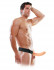 Полый страпон 8" Hollow Strap-On телесного цвета - 19 см.