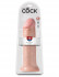 Фаллоимитатор-гигант телесного цвета на присоске 12" Cock - 31 см.
