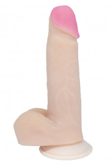 Реалистичный фаллоимитатор в упаковке-плёнке - 16,5 см.