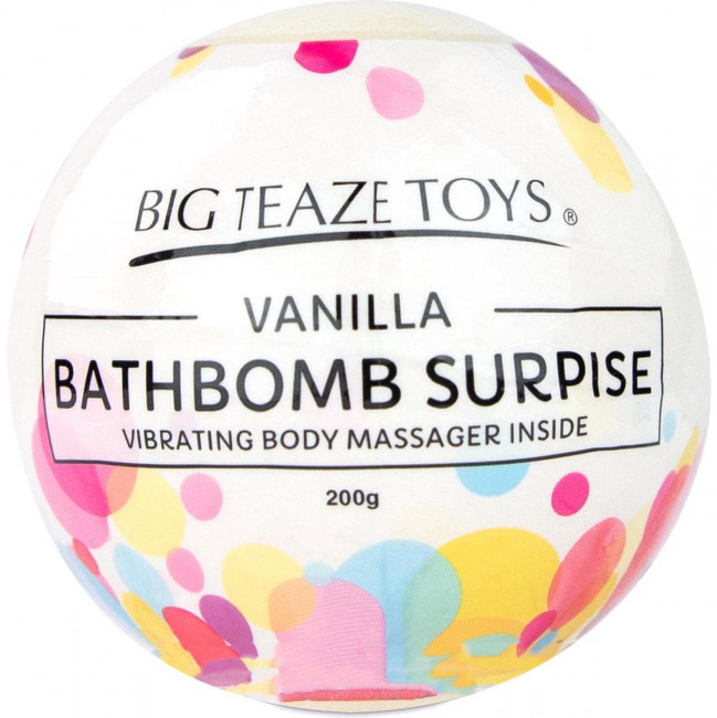 Бомбочка для ванны Bath Bomb Surprise Vanilla + вибропуля Бомбочка для ванны Bath Bomb Surprise Vanilla + вибропуля