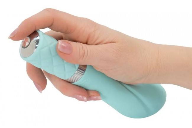 Мятный изогнутый вибратор Sassy - 20 см. Мятный изогнутый вибратор Sassy - 20 см.