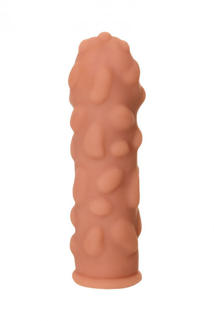 Телесная насадка на фаллос с крупными бугорками Extreme Sleeve 011 S-size - 12,7 см. Телесная насадка на фаллос с крупными бугорками Extreme Sleeve 011 S-size - 12,7 см.
