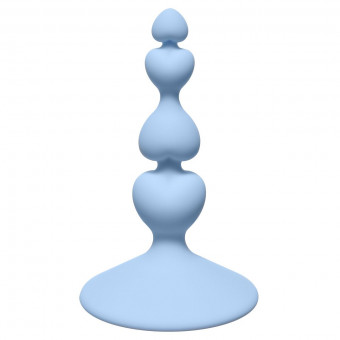 Голубая анальная пробка Sweetheart Plug Blue - 10 см.