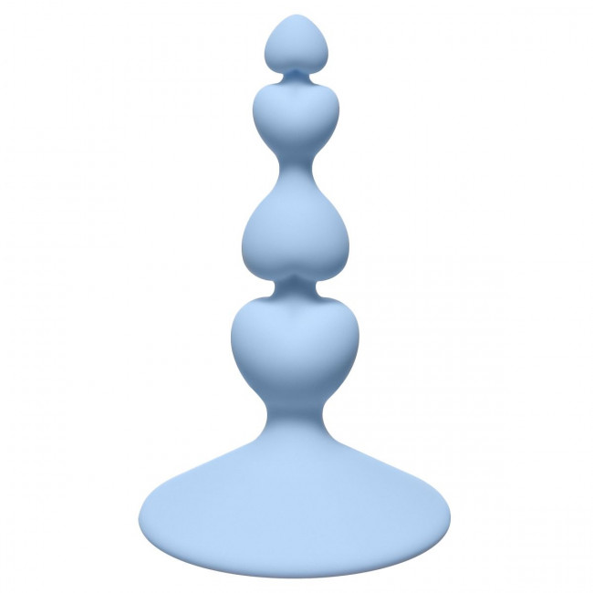 Голубая анальная пробка Sweetheart Plug Blue - 10 см.