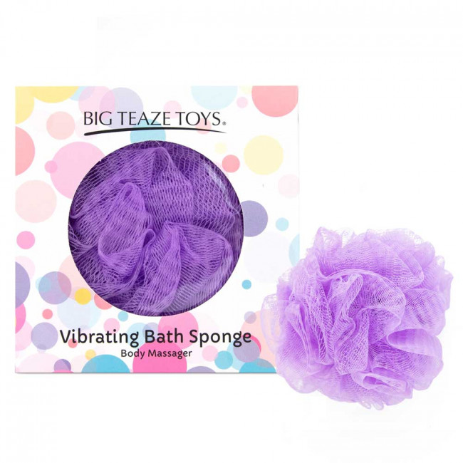 Фиолетовая губка для ванны с вибропулей Vibrating Bath Sponge Фиолетовая губка для ванны с вибропулей Vibrating Bath Sponge