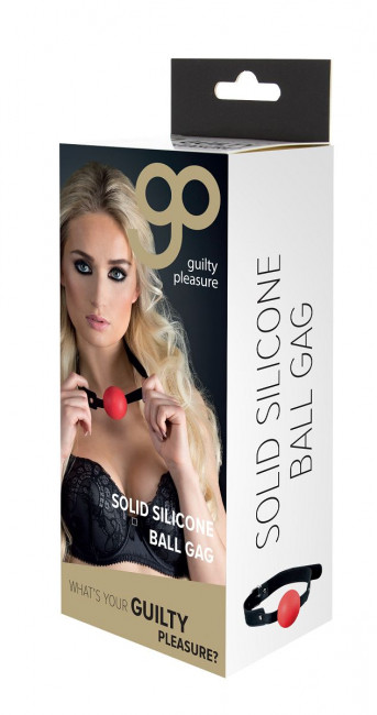 Красный силиконовый кляп-шар с ремешками из полиуретана Solid Silicone Ball Gag Красный силиконовый кляп-шар с ремешками из полиуретана Solid Silicone Ball Gag