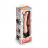 Телесный анальный вибратор 7" Slim Anal Realistic Vibrator - 20 см.