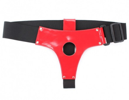 Красные лаковые трусики для насадок 