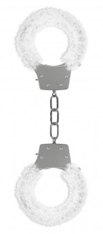 Белые пушистые наручники OUCH! White