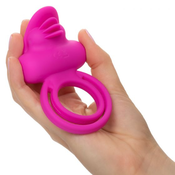 Ярко-розовое эрекционное кольцо Silicone Rechargeable Dual Clit Flicker Ярко-розовое эрекционное кольцо Silicone Rechargeable Dual Clit Flicker