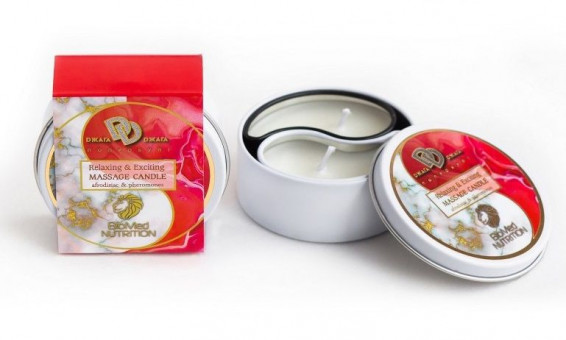 Массажная свеча "Клубника в сливках"