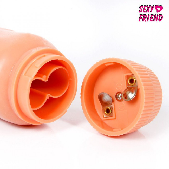 Телесный вибратор-реалистик без мошонки - 17 см. Телесный вибратор-реалистик без мошонки - 17 см.