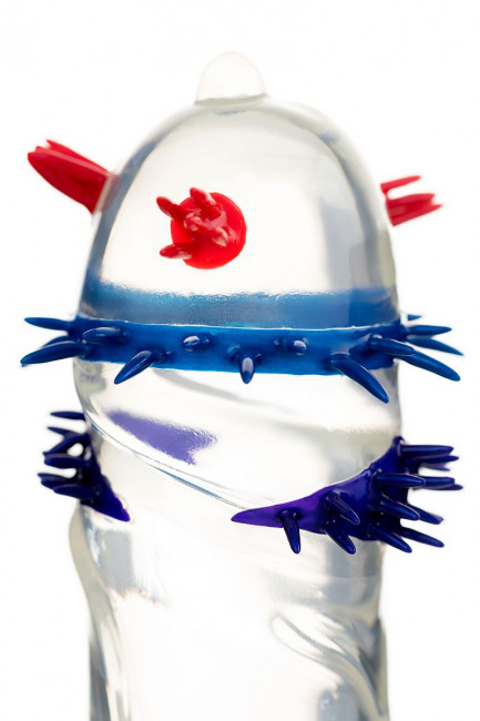 Презерватив с пучками усиков "Стимулирующая штучка №1" - 1 шт. Презерватив с пучками усиков "Стимулирующая штучка №1" - 1 шт.