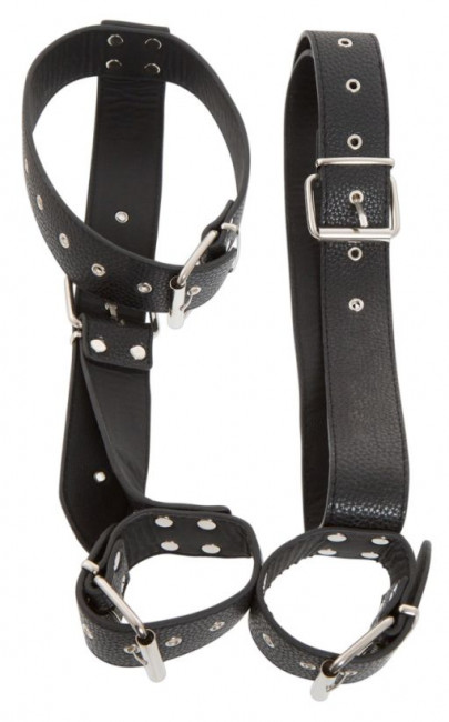 Фиксация на шею и запястья Bad Kitty Neck and Hand Restraints Фиксация на шею и запястья Bad Kitty Neck and Hand Restraints