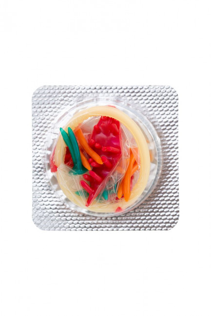 Презерватив с пучками усиков "Стимулирующая штучка №2" - 1 шт. Презерватив с пучками усиков "Стимулирующая штучка №2" - 1 шт.