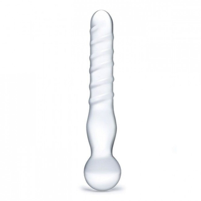 Стеклянный спиральный жезл Joystick, 20 см. Стеклянный спиральный жезл Joystick, 20 см.