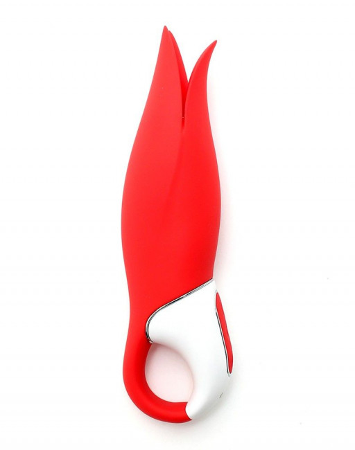 Красный вибратор Satisfyer Power Flower с лепестками - 18,8 см. Красный вибратор Satisfyer Power Flower с лепестками - 18,8 см.