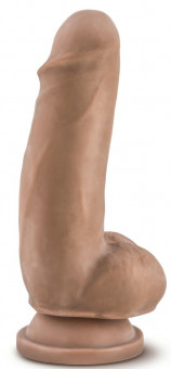 Кофейный фаллоимитатор на присоске 7" Sensa Feel El Gordo - 17,78 см.