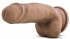 Кофейный фаллоимитатор на присоске 7" Sensa Feel El Gordo - 17,78 см.