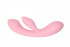 Нежно-розовый вибратор Dual Fulfill Bunny с клиторальным стимулятором - 20,5 см.