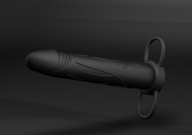 Чёрная насадка на пенис Realistic Treasure Чёрная насадка на пенис Realistic Treasure