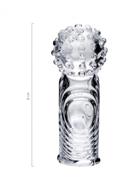 Прозрачная рельефная насадка на палец Ricol - 8 см. Прозрачная рельефная насадка на палец Ricol - 8 см.