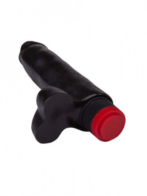 Чёрный вибратор-реалистик - 16,6 см. Чёрный вибратор-реалистик - 16,6 см.