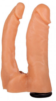 Двойная насадка для страпона Харнесс - 15 см.