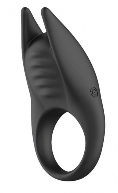 Черное эрекционное виброкольцо Lucas II с пультом ДУ Черное эрекционное виброкольцо Lucas II с пультом ДУ