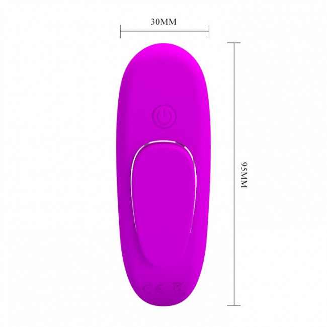 Лиловая вибровкладка в трусики Lisa с пультом ДУ Лиловая вибровкладка в трусики Lisa с пультом ДУ