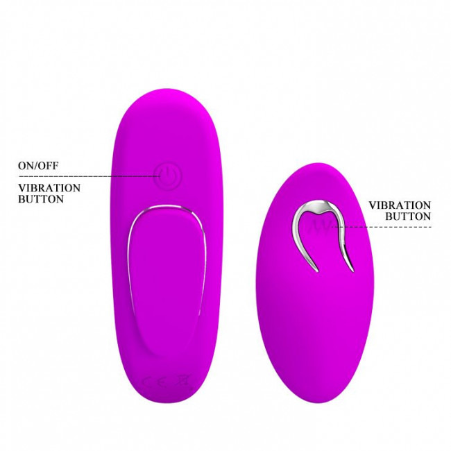Лиловая вибровкладка в трусики Lisa с пультом ДУ Лиловая вибровкладка в трусики Lisa с пультом ДУ