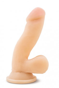 Телесный фаллоимитатор на присоске 6.5" Sensa Feel Dildo - 17,78 см.