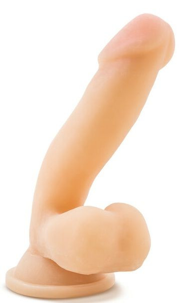 Телесный фаллоимитатор на присоске 6.5" Sensa Feel Dildo - 17,78 см.