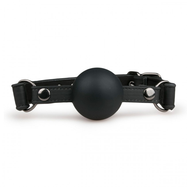 Черный силиконовый кляп-шар Easytoys Ball Gag With Large Silicone Ball Черный силиконовый кляп-шар Easytoys Ball Gag With Large Silicone Ball