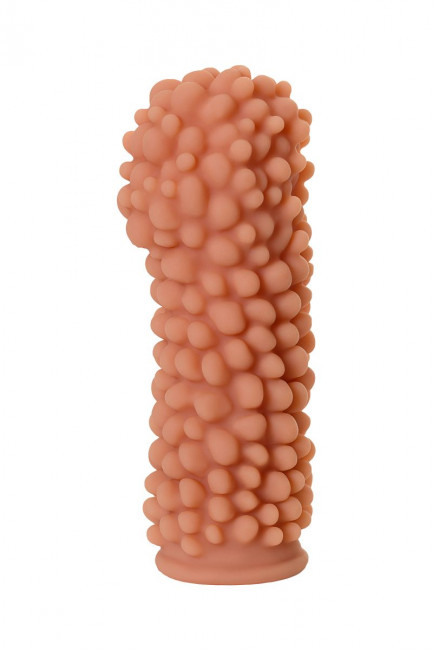 Насадка на фаллос с пузыриками по всей поверхности Extreme Sleeve 008 L-size - 15,5 см.