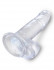 Прозрачный фаллоимитатор 7" Cock with Balls - 20,3 см.