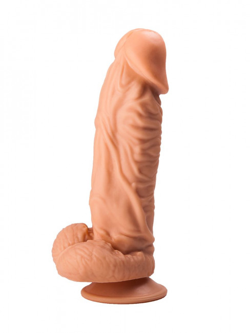 Фаллоимитатор с ярко выраженной головкой - 20,5 см. Фаллоимитатор с ярко выраженной головкой - 20,5 см.